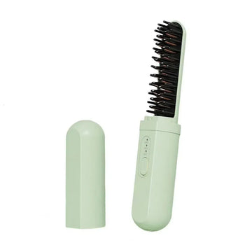 Xilrvon Cordless Heated Curling Brush - Green